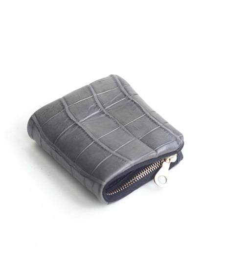 Porosus Crocodil×GUIDI CALF 内縫い折財布