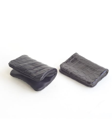 Crocodile×シェーブル 内縫いカード・コインケース