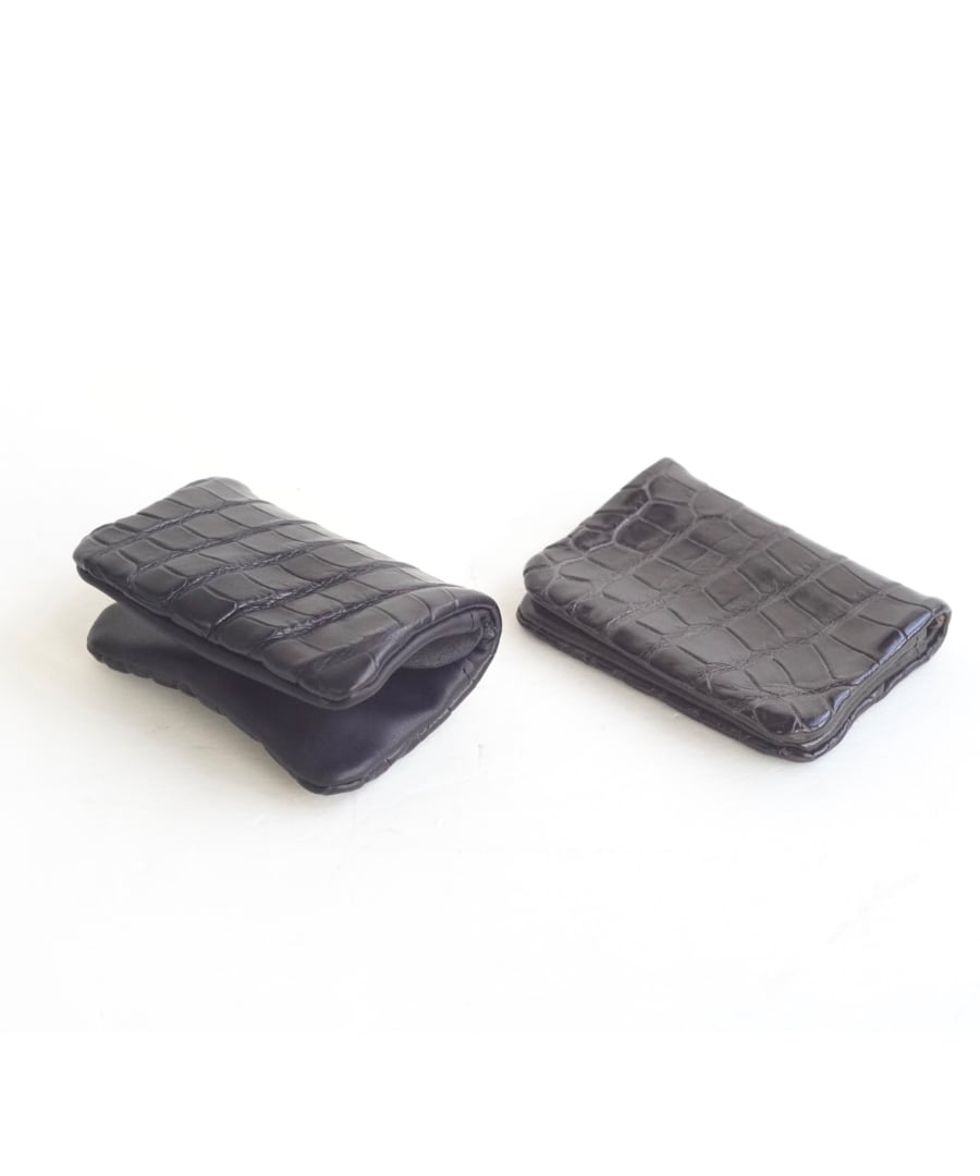 atushiページ GUIDIフラグメントケース Porosus Crocodile×GUIDI CALF 内縫いカード・コインケース | To