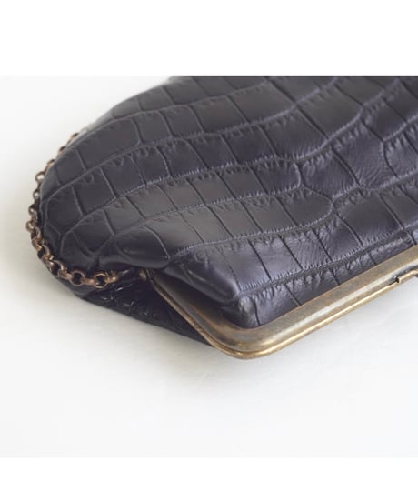 Porosus Crocodile がま口財布