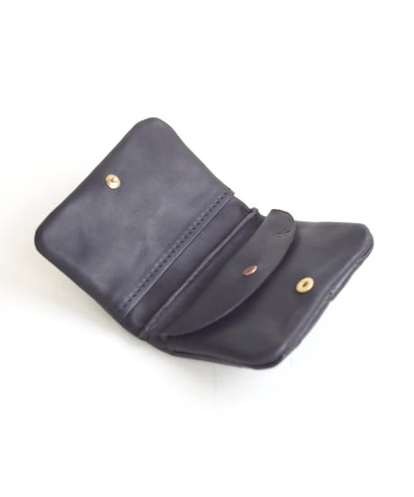 Porosus Crocodile×GUIDI CALF 内縫いカード・コインケース