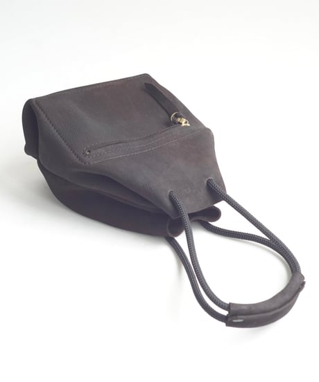 KUDU D.brown 巾着　L
