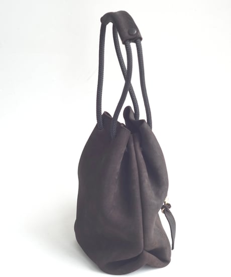 KUDU D.brown 巾着　L