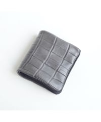 Porosus Crocodil×GUIDI CALF 内縫い折財布