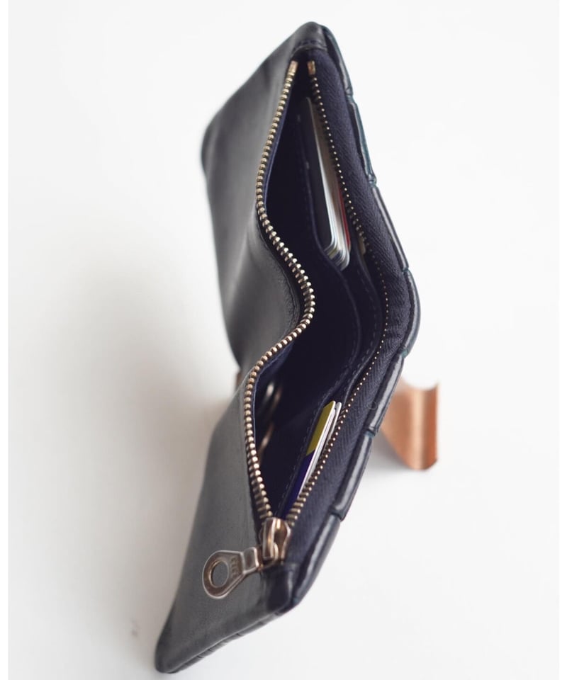 GUIDI CALF 内縫い折財布 ゴールドジップ | Tochca GUIDI CALF 内縫い折財布 ゴールドジップ | Tochca