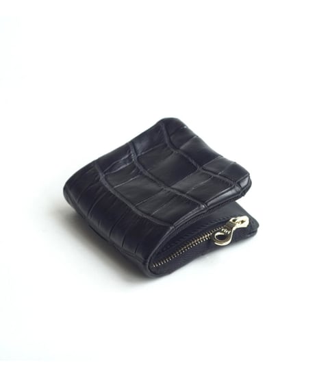 Porosus Crocodil×Guidi 内縫い折財布