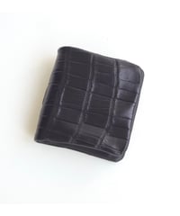 Porosus Crocodil×GUIDI CALF 内縫い折財布