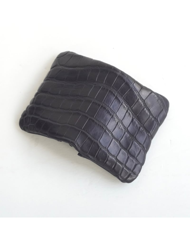 Porosus Crocodile×GUIDI CALF 内縫いカード・コインケース | To