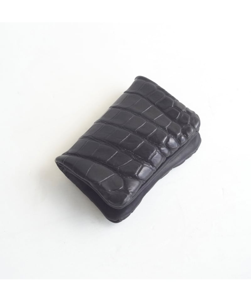 Porosus Crocodile×GUIDI CALF 内縫いカード・コインケース | To Porosus Crocodile×GUIDI CALF 内縫いカード・コインケース | To