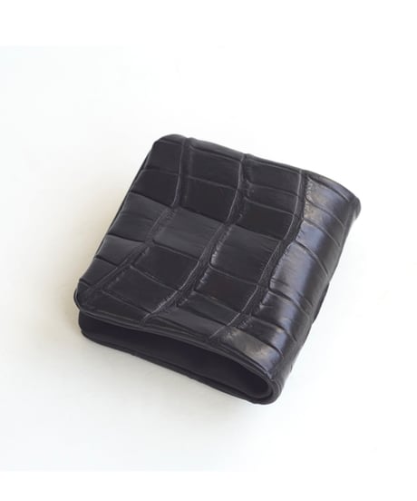 Porosus Crocodil×GUIDI CALF 内縫い折財布