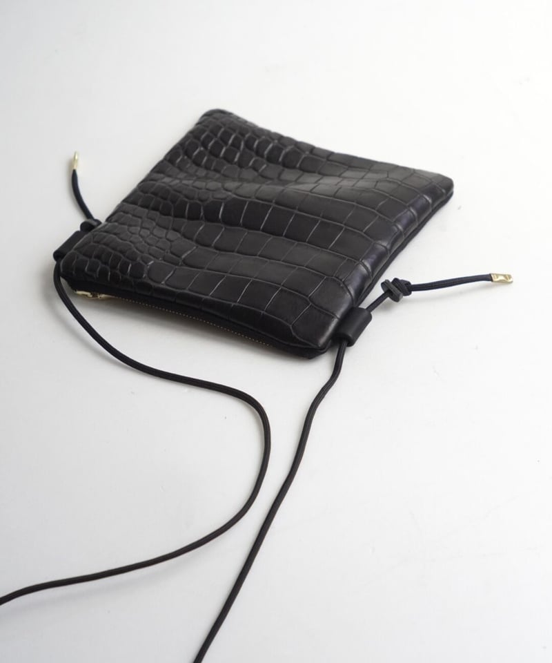 Porosus Crocodile×GUIDI CALF 旅のポーチ | Tochca