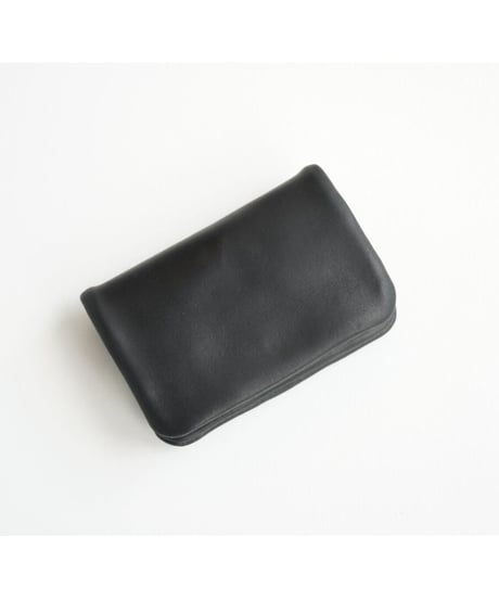 GUIDI CALF 内縫いカード・コインケース  Dカン付き