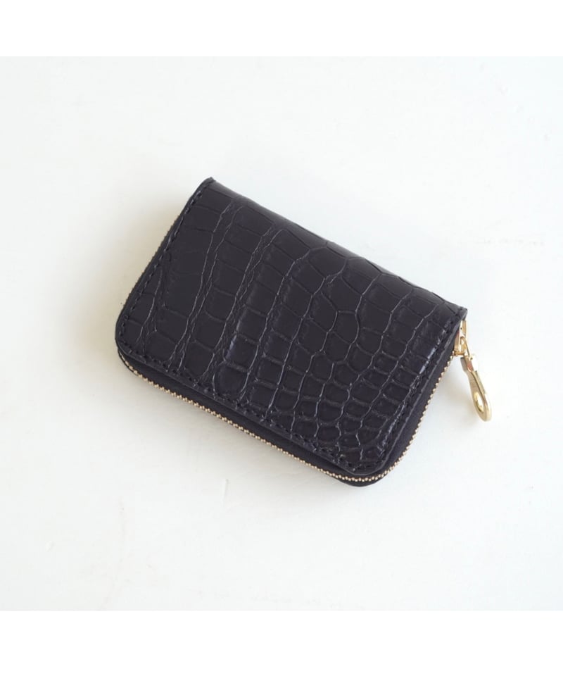 Porosus Crocodile×GUIDI CALF ラウンドジップじゃばら財布 | To Porosus Crocodile×GUIDI CALF ラウンドジップじゃばら財布 | To
