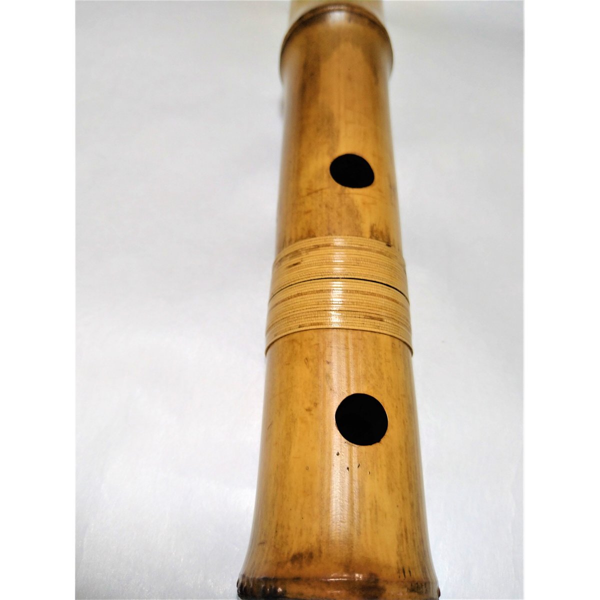 249⭐️尺八　一尺九寸管　眞山銘三印 尺八 (しゃくはち） 玉山銘 真竹 明暗 地無し仕様 1尺9寸 高級管