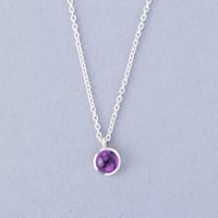 Circle Stone Necklace