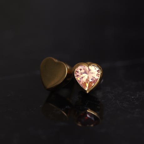 Heart Cocktail Gold Pierce (1ペア）