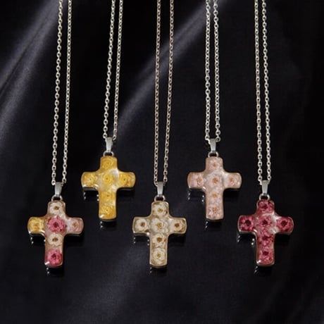 Viburnum Cross Necklace