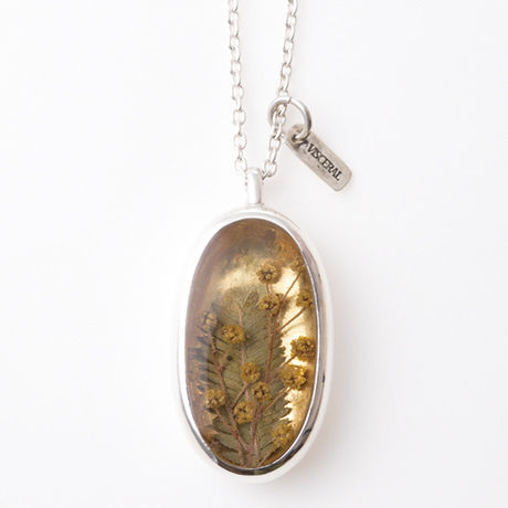 Herbarium Necklace・Mimosa・（18K Gold ）