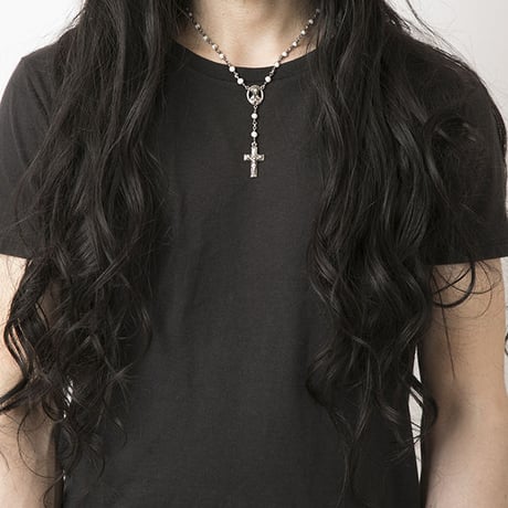 Melt Glass Rosario Necklace (Short)