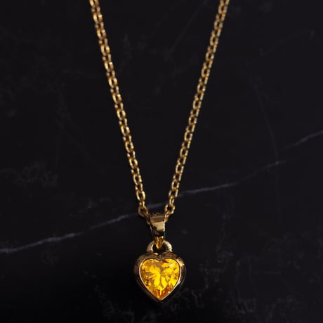 Heart Cocktail Gold Necklace