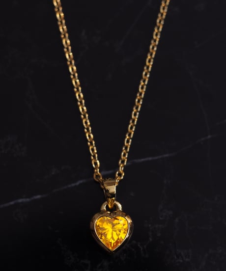Heart Cocktail Gold Necklace