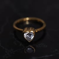 Heart Cocktail Gold Ring