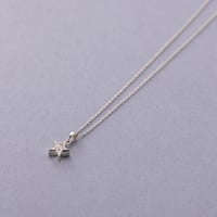 Cutie Star Necklace（石4mm）シルバー