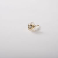 18K Yellow Gold Birth Stone Pierce（ピアス1個)