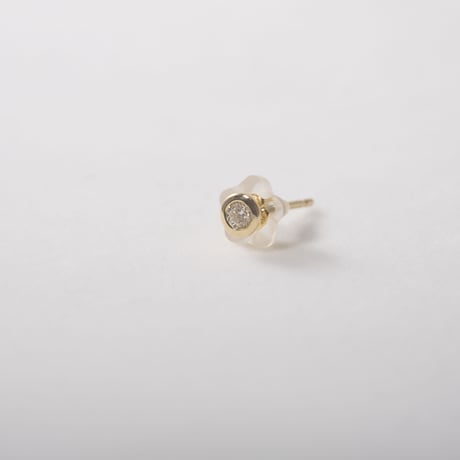 18K Yellow Gold Birth Stone Pierce（ピアス1個)