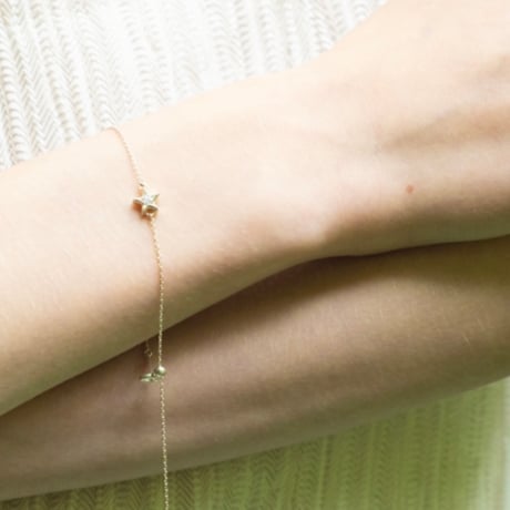 Cutie Star Bracelet（石4mm）シルバー