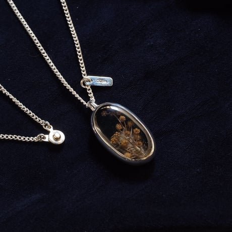 Herbarium Necklace・Mimosa・（Black）