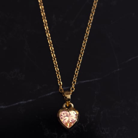 Heart Cocktail Gold Necklace