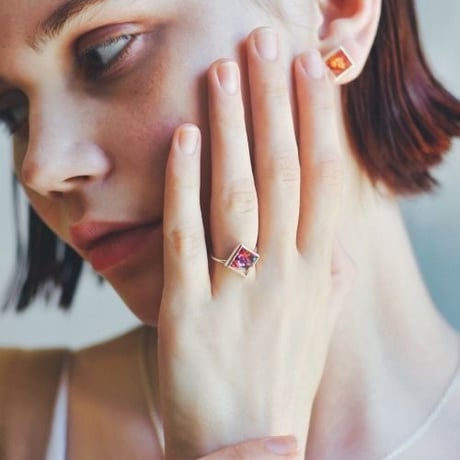 rehacer ×VISCERAL Flower Studs Ring