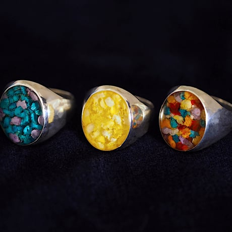 Flower Ring (Blue)