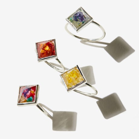rehacer ×VISCERAL Flower Studs Ring