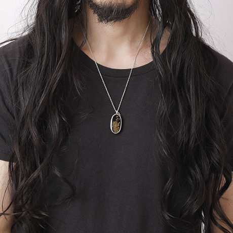 Herbarium Necklace・Mimosa・（Black）