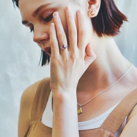 rehacer ×VISCERAL Flower Studs Ring