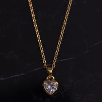 Heart Cocktail Gold Necklace