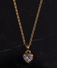 Heart Cocktail Gold Necklace