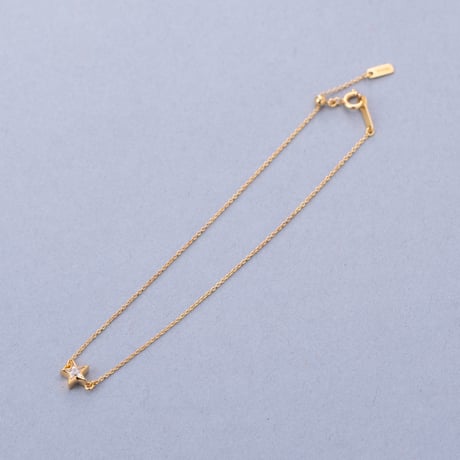 Cutie Star Bracelet（石4mm）18k Gold Coating