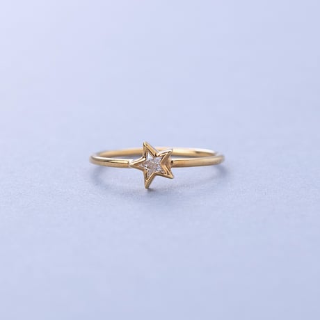 Cutie Star Ring（石4mm）18k Gold Coating