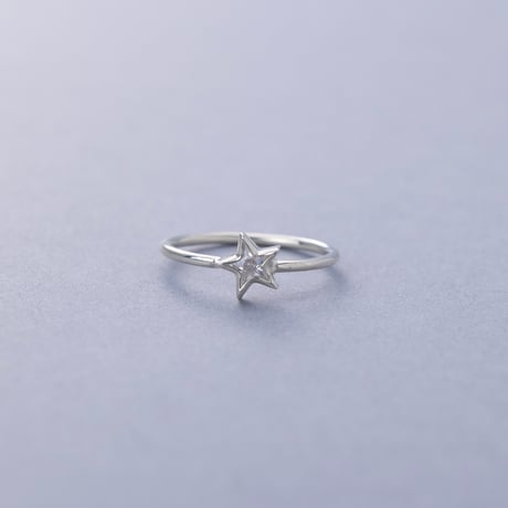 Cutie Star Ring（石4mm）シルバー