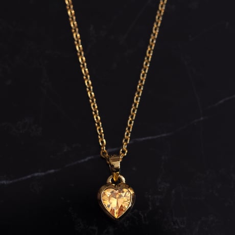 Heart Cocktail Gold Necklace