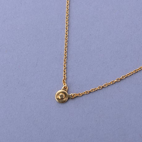 Flower Cross Necklace（18K Yellow Gold）