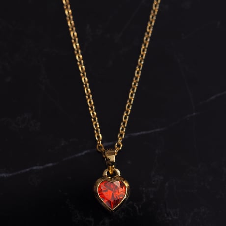 Heart Cocktail Gold Necklace