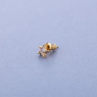 Cutie Star Pierce（石4mm）18k Gold Coating（一個売り）
