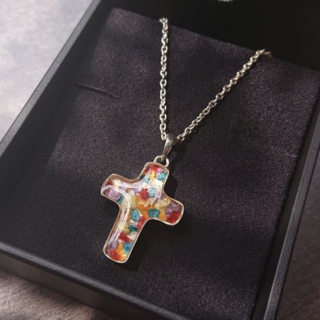 Flower Cross Necklace(シルバー925)