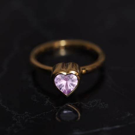 Heart Cocktail Gold Ring