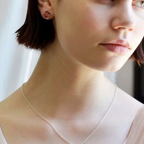 rehacer×VISCERAL Flower Studs Necklace