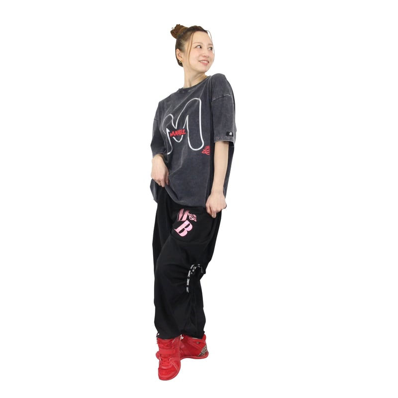 Marble）L2603-607 タックワイドパンツ BLACK LADIES M・L |